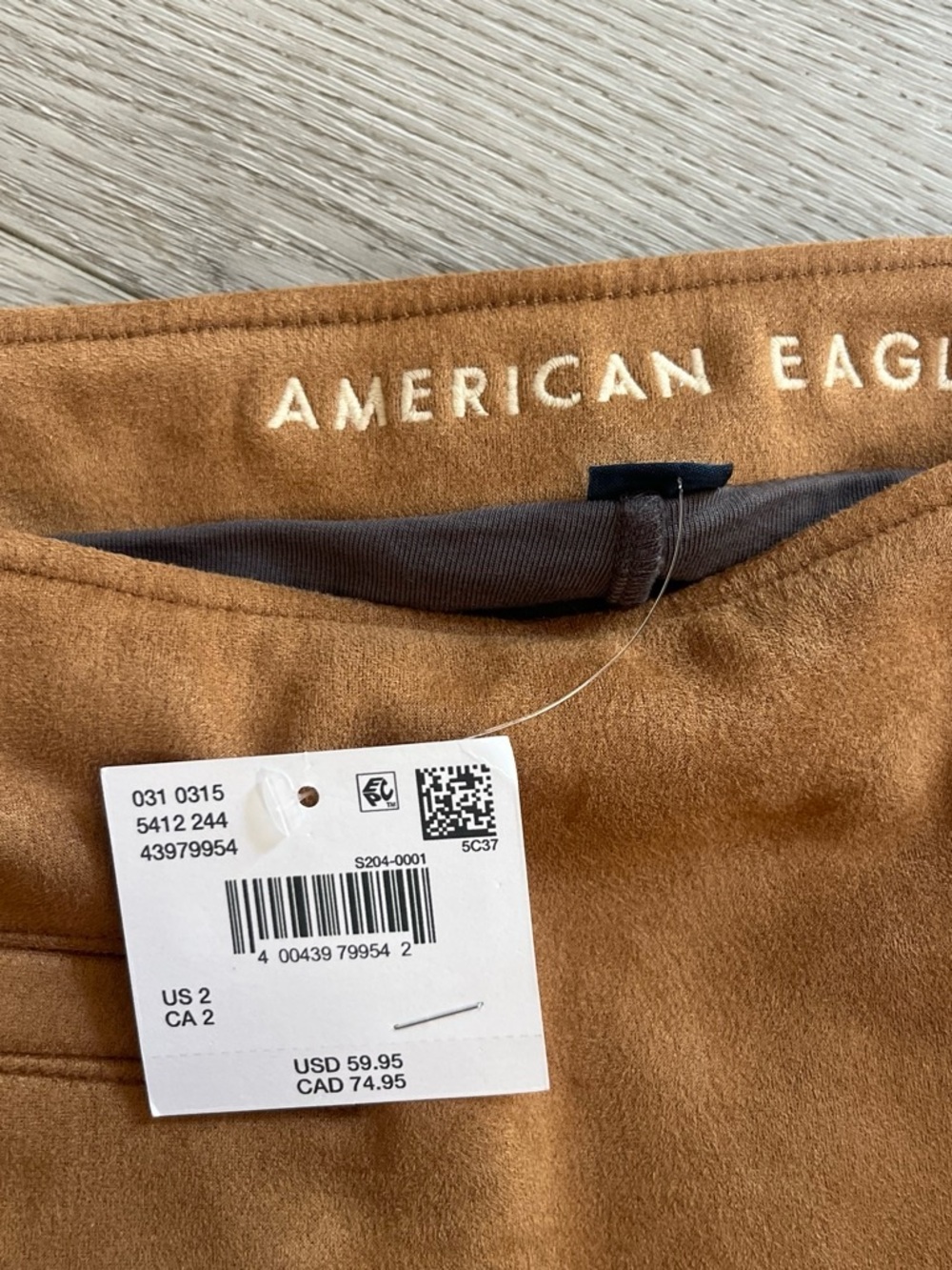 American Eagle Outfitters Suede Mini Skirt in Camel Brown - Picture 2 of 3